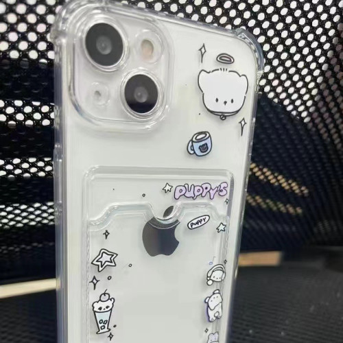 卡套適用於iPhone14/13promax12/11pro防摔xr/可放照片iPhone17