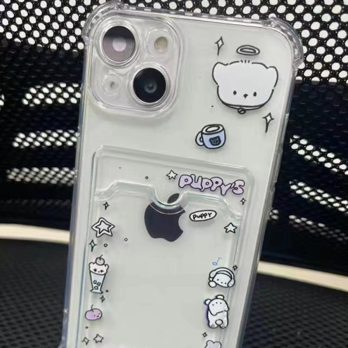 卡套適用於iPhone14/13promax12/11pro防摔xr/可放照片iPhone17