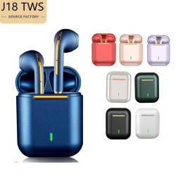 新款J18 tws藍牙觸控無線藍牙耳機適用蘋果華爲三星小米