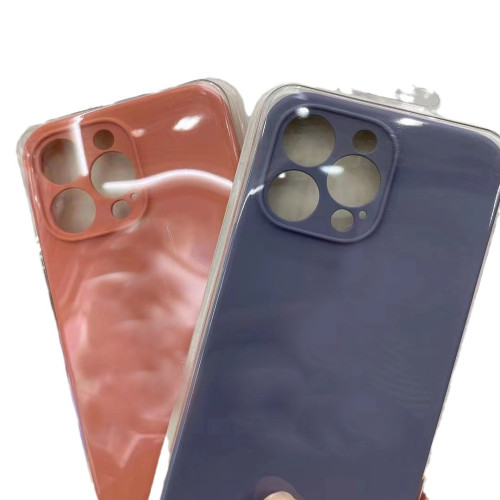 適用於蘋果IPhone15直邊精孔液態矽膠手機殼15p植絨15Promax全包