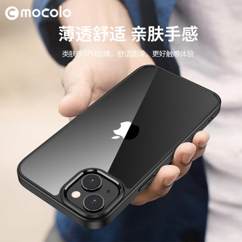 K15適用iPhone15 pro手機殼TPU邊框高透防摔殼蘋果15高透保護殼