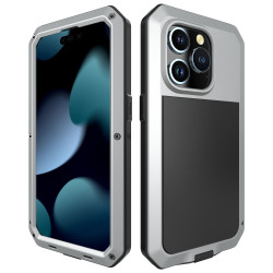 適用蘋果16手機殼金屬坦克三防iPhone15ProMax密封防摔防塵14保護