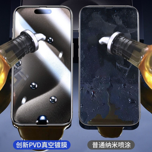 適用蘋果15pro鋼化膜16promax防窺膜13抗藍光14plus手機12貼膜11