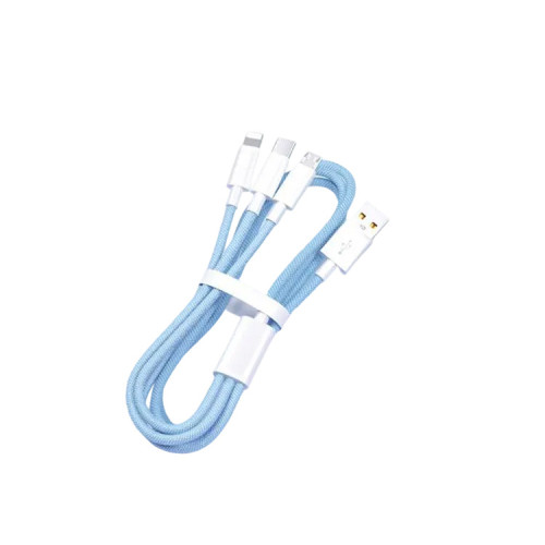 100W三合一超級快充數據線適用於蘋果16/17華爲車用閃充Type-C