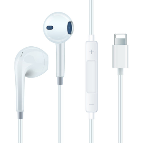 適用蘋果13有線耳機iPhone14線控入耳式耳麥Lightning藍牙耳機線 適用蘋果13有線耳機iPhone14線控入耳式耳麥Lightning藍牙耳機線