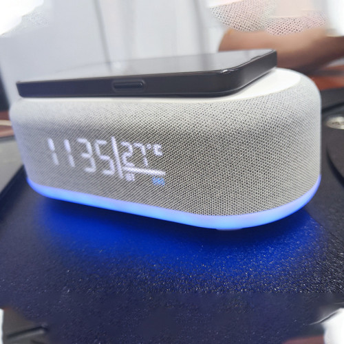 炫彩音箱時鍾閙鍾無線充多功能藍牙無線充電器小夜燈音響無線充