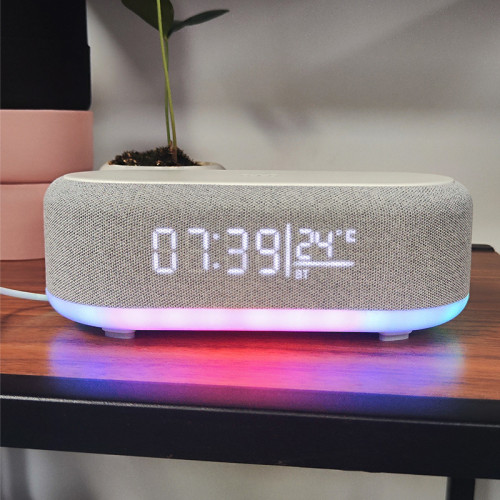 炫彩音箱時鍾閙鍾無線充多功能藍牙無線充電器小夜燈音響無線充