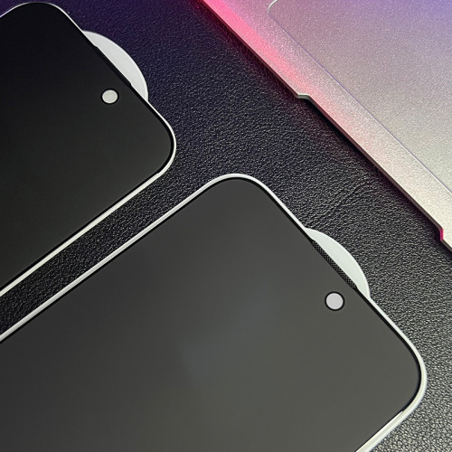 適用蘋果14PRO防窺防塵網鋼化膜蘋果13PRO一體防塵網蘋果13PROMAX