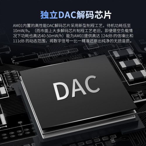 KZ-AM01可攜式解碼耳放雙芯片DAC小尾巴Type-C轉3.5音頻轉接線