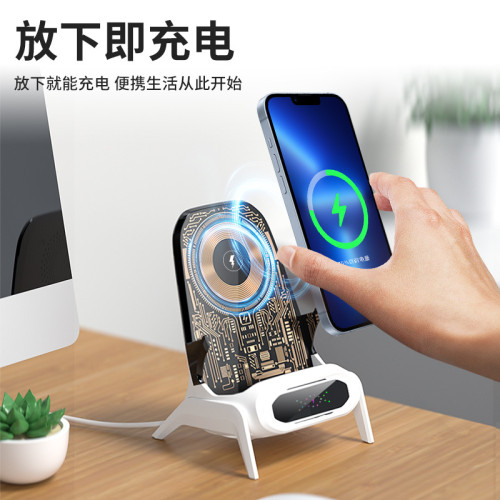 2025新款透明懶人手機支架快充沙發無線充電器小椅子擴音磁吸