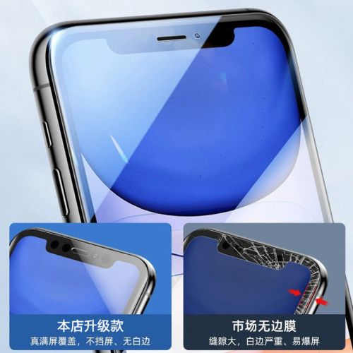 適用16蘋果15pro鋼化膜iphone14無塵倉秒貼13max手機膜12防摔11XR