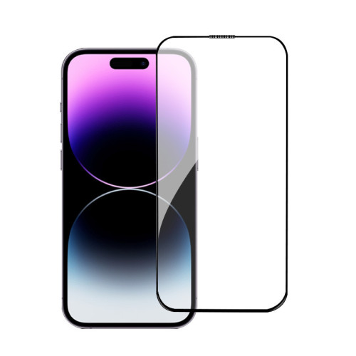 一體防塵適用蘋果15pro鋼化膜16promax高清高鋁14手機膜13/12