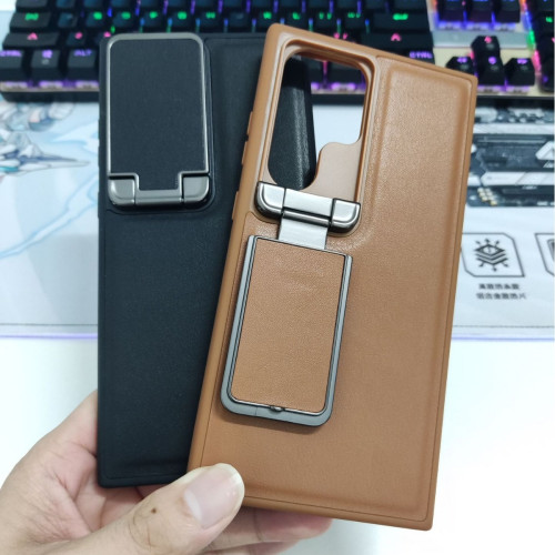 適用於三星S24Ultra手機殼鏡頭翻蓋設計四邊全包手機支S23Ultra