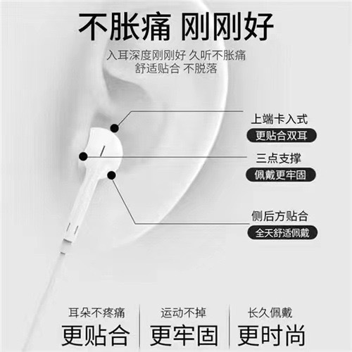 適用於蘋果藍牙耳機iphone7-14Pro線控耳機 lightning彈窗耳麥