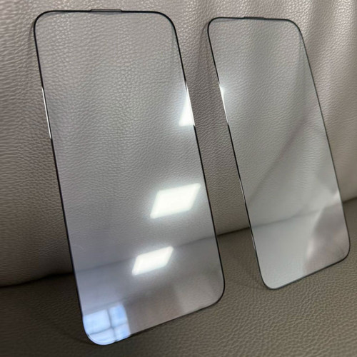 適用蘋果13PROMAX鋼化膜O型對折蘋果13增透防塵二強高鋁絲印XSMAX