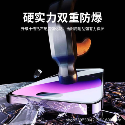 適用蘋果16Pro防窺鋼化膜17ProMax手機膜iPhone15無塵倉貼膜神器
