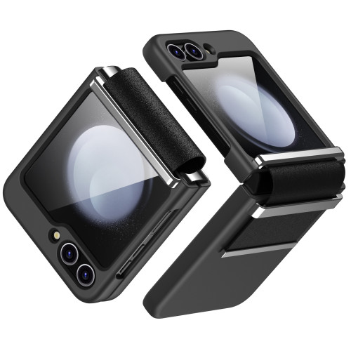 適用於三星Zflip6皮革保護套Zflip5保護殼個性時尚翻蓋保護Zflip4