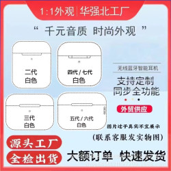 適用蘋果無線藍牙耳機華強北二四五六七八代Pro3降噪TWS