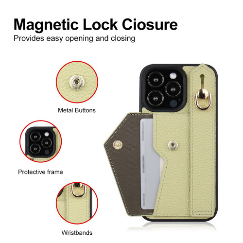 適用iPhone15 16ProMax三星Galaxy索尼手腕帶卡包支架卡包手機殼