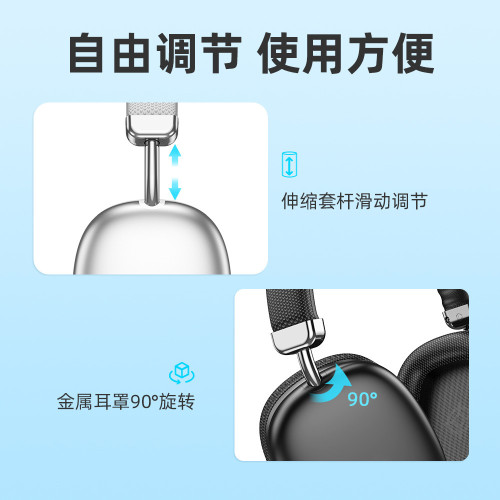 耳機無線藍牙頭戴式耳機低延遲超長續航立體音音樂手機耳機