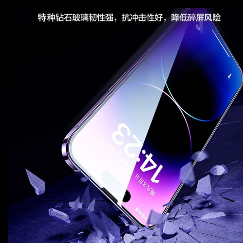 適用蘋果17promax鋼化膜16全屏15防窺14/13pro抗藍光12/11/XR/Air