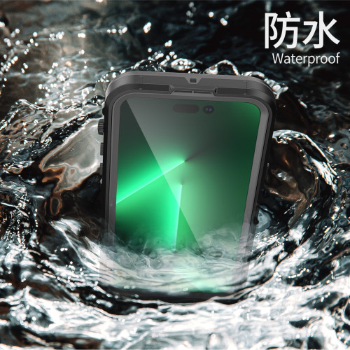 新品適用蘋果15pro max手機防水殼iphone14pro max防水四防殼