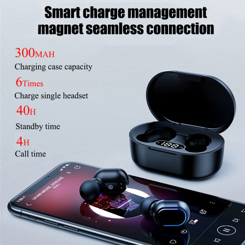 爆款E7S TWS藍牙耳機5.3無線LED數顯運動立體聲入耳式耳塞