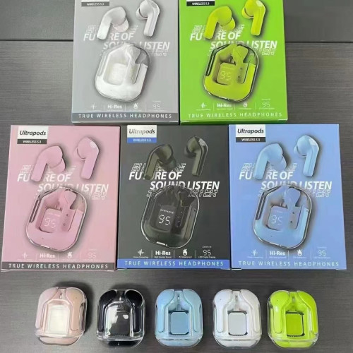 新款AIR31 AIR39透明一代數顯5.3無線藍牙耳機入耳式雙邊通話