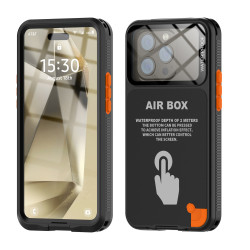 適用蘋果Phone16手機防水殼觸控螢幕遊泳全包密封潛水水下拍照防水殼