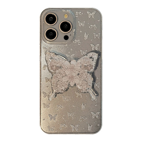 氣質ins白蝴蝶支架蘋果16手機殼15閃粉iphone17pro max適用11仙女