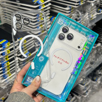 適用蘋果16磁吸小米17promax華爲mate80殼全包防摔保護套透明硬殼