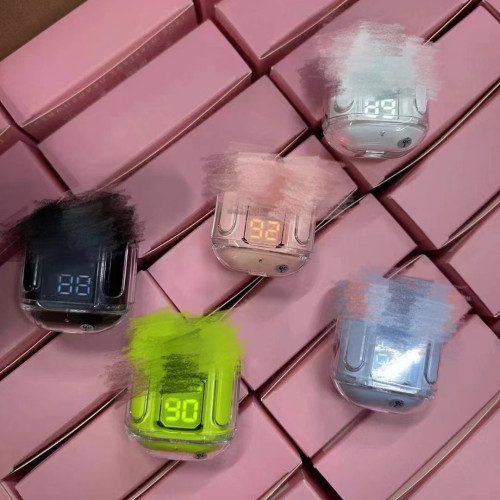 air31透明一代HK3新款air39透明二代HK6 數顯TWS入耳藍牙耳機