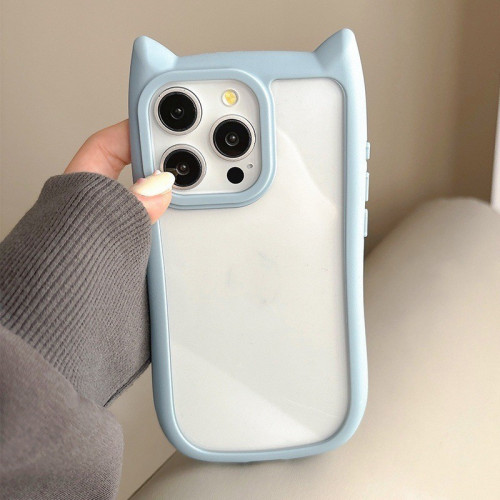 新款貓耳手機殼 適用iphone16Promax凹槽殼滴膠DIY15手機殼14pro