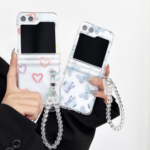 簡約花朵笑臉摺疊螢幕適用三星zflip5/4/3手機殼透明pc日韓zflip6硬 簡約花朵笑臉摺疊螢幕適用三星zflip5/4/3手機殼透明pc日韓zflip6硬