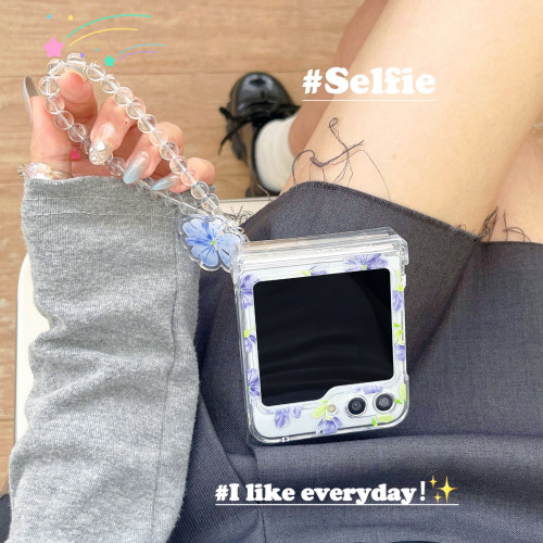 簡約花朵笑臉摺疊螢幕適用三星zflip5/4/3手機殼透明pc日韓zflip6硬 簡約花朵笑臉摺疊螢幕適用三星zflip5/4/3手機殼透明pc日韓zflip6硬