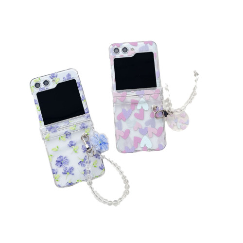 簡約花朵笑臉摺疊螢幕適用三星zflip5/4/3手機殼透明pc日韓zflip6硬 簡約花朵笑臉摺疊螢幕適用三星zflip5/4/3手機殼透明pc日韓zflip6硬