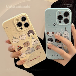 動物甜品派對iphone14手機殼蘋果13promax小衆可愛16矽膠12適用15