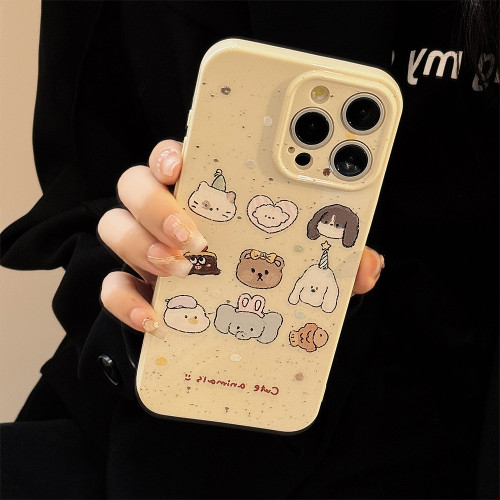 動物甜品派對iphone14手機殼蘋果13promax小衆可愛16矽膠12適用15