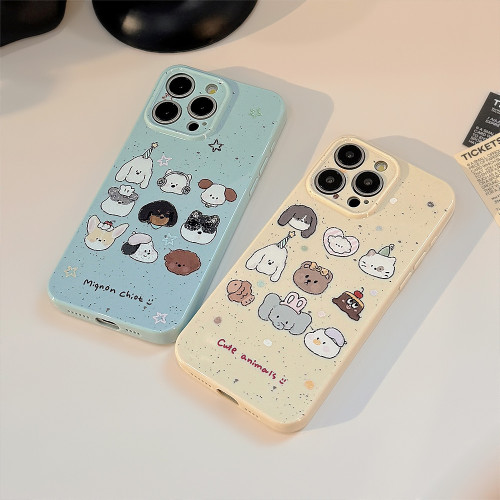 動物甜品派對iphone14手機殼蘋果13promax小衆可愛16矽膠12適用15