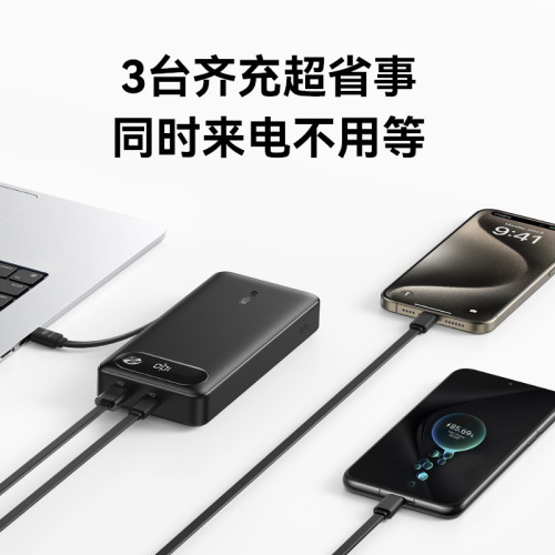 Anker安克20000mAh充電寶小巧可攜式超大容量自帶線 1383