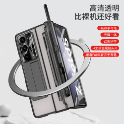 適用Galaxy Z Fold 6電鍍幻影筆槽手機殼fold6支架帶筆護甲保護套