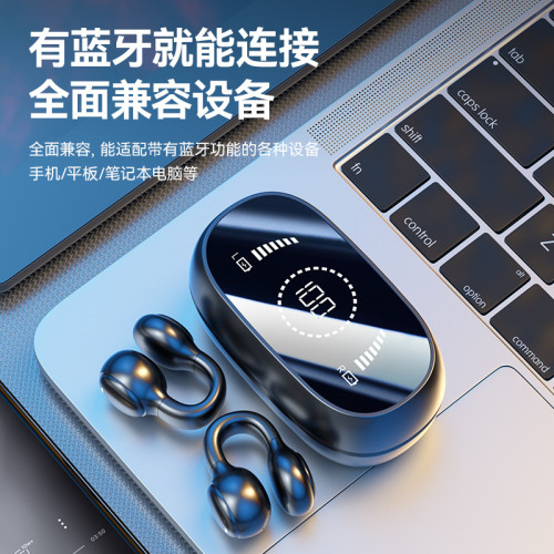 爆款M47無線藍牙耳機高清語音不入耳夾耳式軟矽膠耳機超長續
