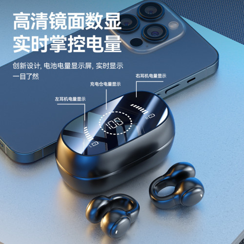 爆款M47無線藍牙耳機高清語音不入耳夾耳式軟矽膠耳機超長續