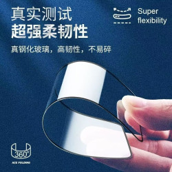 真鋼化玻璃O型對折防靜電鋼化膜膜適用各種型號防爆抗摔手機膜