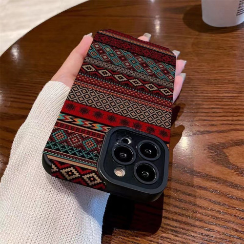 流行歐美風簡約貼皮圖騰iphone16 promax蘋果16e14手機殼11防摔xs