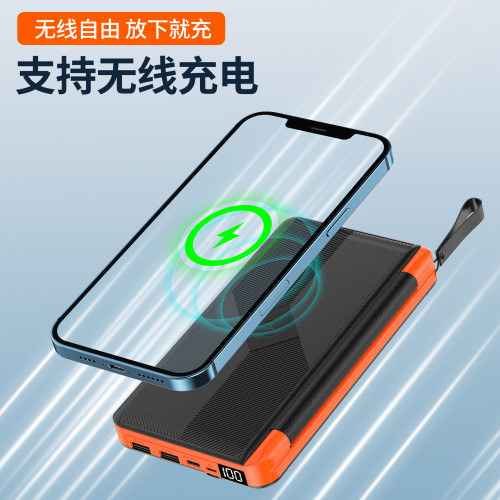 新款折曡隱形戶外太陽能無線充充電寶20000mAH大容量行動電源
