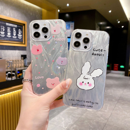 ins風日系羽紗殼花朵適用蘋果16手機殼韓風iPhone14promax透明 15