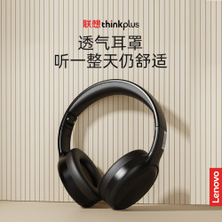 Thinkplus頭戴式真無線降噪跑步復古藍牙耳機遊戯電競長續航TH30