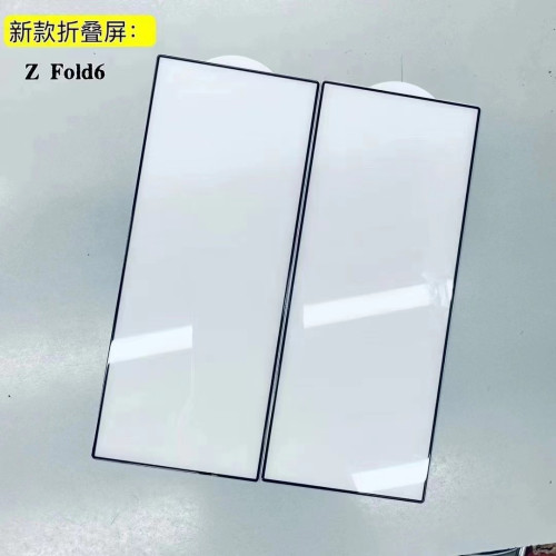 適用三星GalaxyZFold6外屏鋼化膜全屏電鍍高清防窺紫光螢幕保護膜