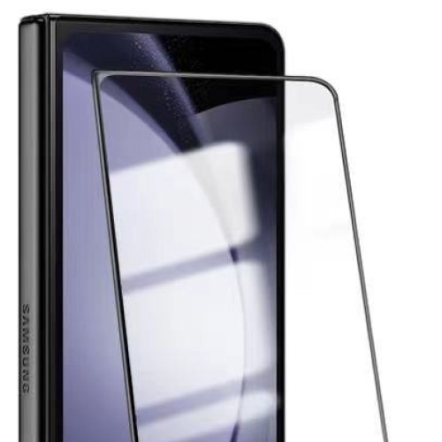 適用三星GalaxyZFold6外屏鋼化膜全屏電鍍高清防窺紫光螢幕保護膜